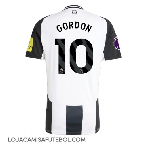 Camisa de Futebol Newcastle United Anthony Gordon #10 Equipamento Principal 2024-25 Manga Curta